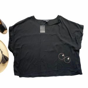 Forever 21 Plus 3x black top NWT